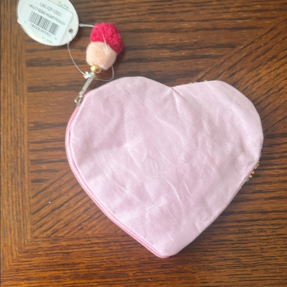 Sprinkles Heart Beaded Pouch - Picture 2 of 5